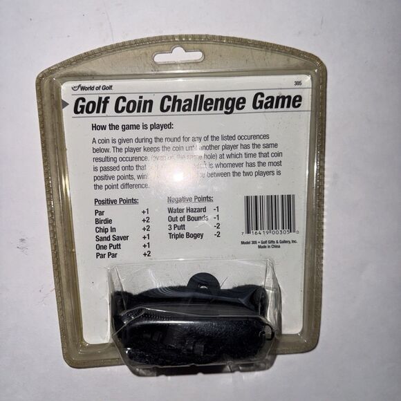 New Golf Coin Challenge Game by World of Golf - #305 | 10 Coins | Carrying Pouch - Picture 3 of 3